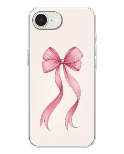 Чохол для iPhone 16e з картинкою «Рожевий бант»