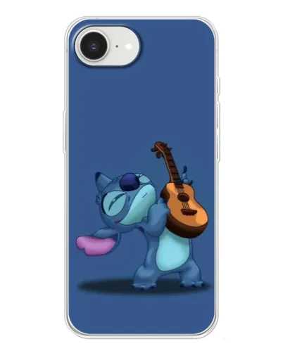Чехол для iPhone 16e с картинкой «Стич с укулеле»