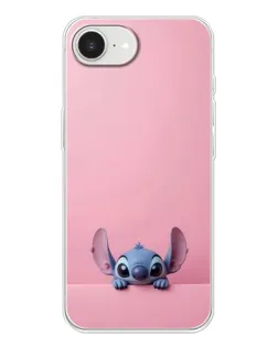Чехол для iPhone 16e с картинкой «Stitch выглядывает»