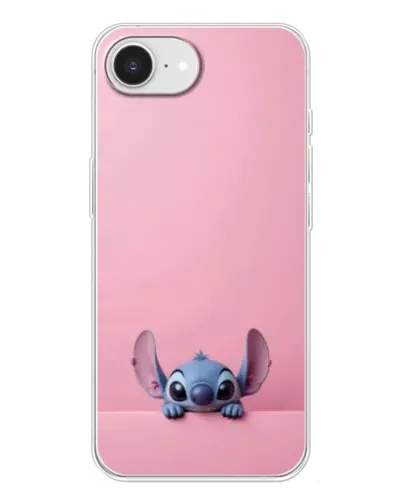 Чехол для iPhone 16e с картинкой «Stitch выглядывает»