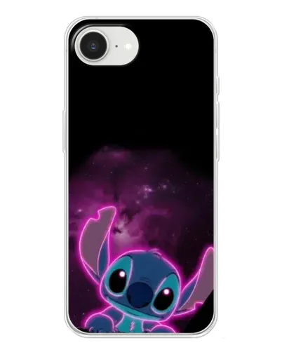 Чехол для iPhone 16e с картинкой «Неоновый Stitch»