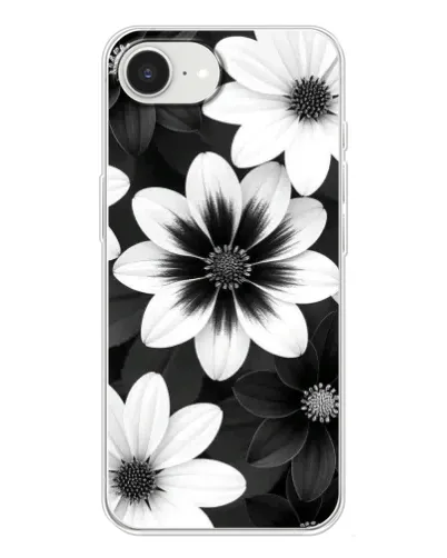 Чохол для iPhone 16e з картинкою «Монохромні айстри»