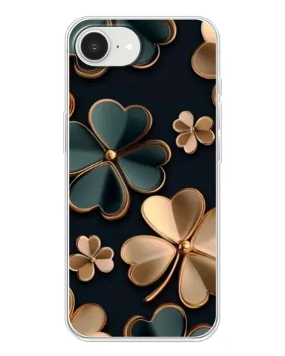Чохол для iPhone 16e з картинкою «Конюшина в золоті»