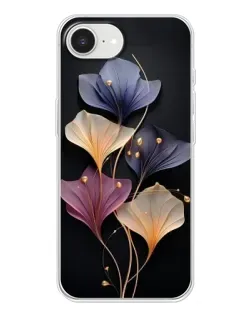 Чохол для iPhone 16e з картинкою «Лілові квіти грації»
