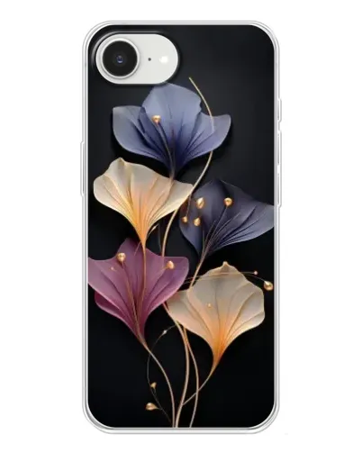 Чохол для iPhone 16e з картинкою «Лілові квіти грації»
