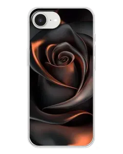 Чохол для iPhone 16e з картинкою «Шовкова чорна троянда»