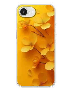 Чохол для iPhone 16e з картинкою «Золоті пелюстки»