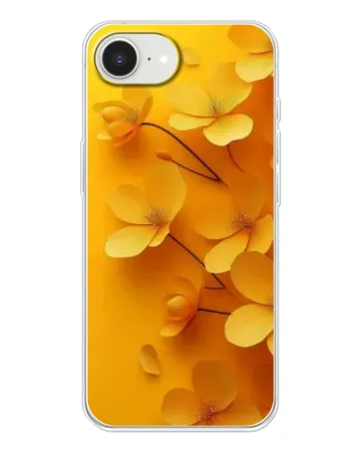 Чохол для iPhone 16e з картинкою «Золоті пелюстки»