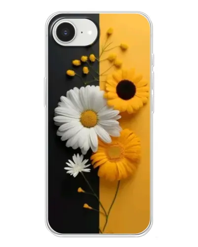 Чохол для iPhone 16e з картинкою «Соняшник та ромашка»
