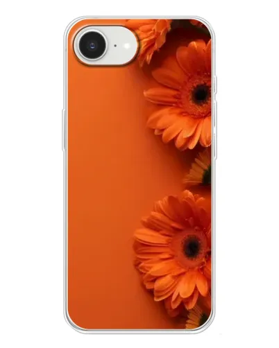 Чохол для iPhone 16e з картинкою «Помаранчеві гербери»