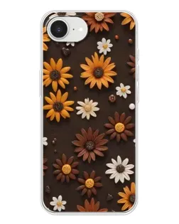 Чохол для iPhone 16e з картинкою «Візерунок з маленьких соняшників»