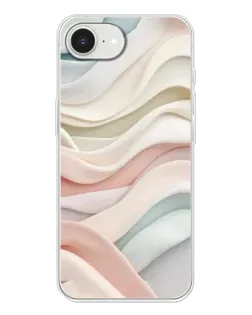 Чохол для iPhone 16e з картинкою «Пастельні ніжні хвилі»