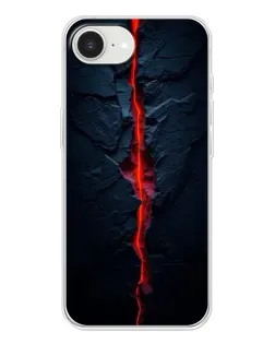 Чохол для iPhone 16e з картинкою «Червона лавова тріщина»