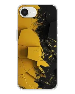 Чохол для iPhone 16e з картинкою «Золоті уламки геометрії»