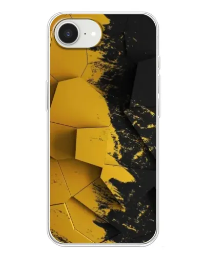 Чохол для iPhone 16e з картинкою «Золоті уламки геометрії»