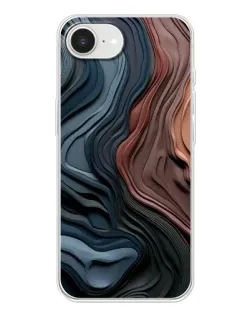 Чохол для iPhone 16e з картинкою «Кольорові хвилі каньйону»
