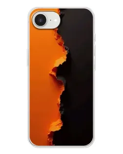 Чохол для iPhone 16e з картинкою «Помаранчевий розлом»