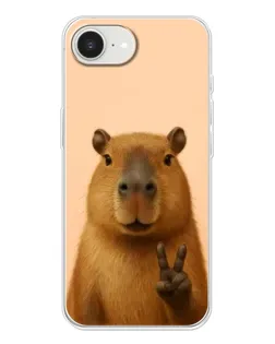 Чохол для iPhone 16e з картинкою «Капібара вікторія»