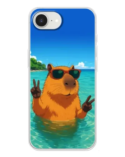 Чохол для iPhone 16e з картинкою «Морська капібара»