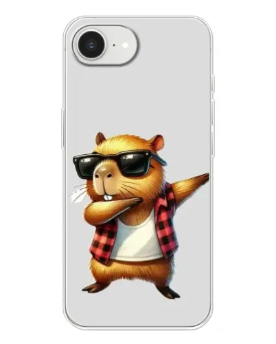 Чохол для iPhone 16e з картинкою «Капібара репер даб»