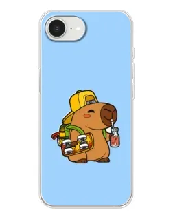Чохол для iPhone 16e з картинкою «Капібара на скейті»