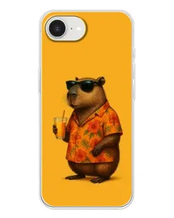 Чохол для iPhone 16e з картинкою «Капібара на відпочинку»