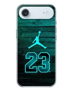 Чехол для iPhone 17 Air с картинкой «Jordan Cyan 23»