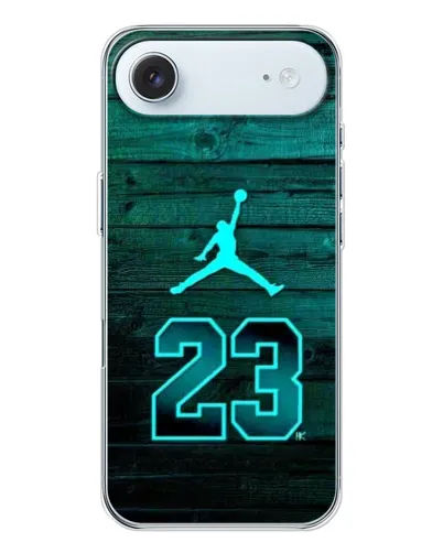 Чехол для iPhone 17 Air с картинкой «Jordan Cyan 23»