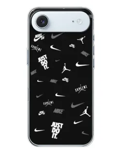 Чехол для iPhone 17 Air с картинкой «Nike Black Pattern»