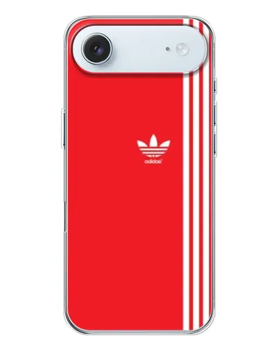 Чехол для iPhone 17 Air с картинкой «Красный минимализм Adidas»