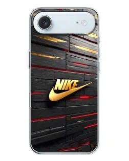 Чохол для iPhone 17 Air з картинкою «Золотий Nike на металі»