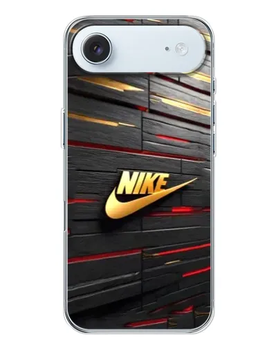 Чохол для iPhone 17 Air з картинкою «Золотий Nike на металі»