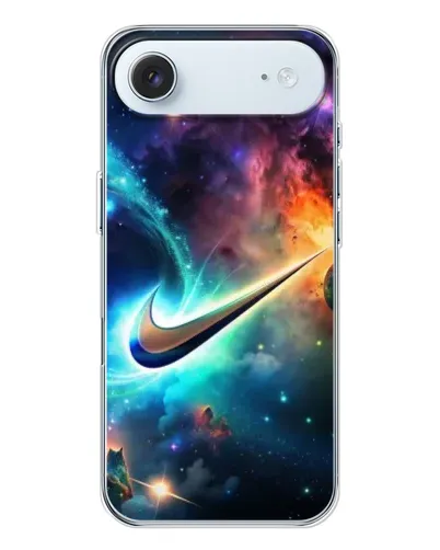 Чохол для iPhone 17 Air з картинкою «Космічний Nike Swoosh»