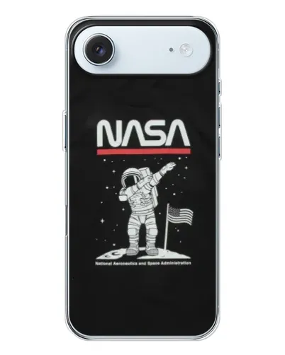 Чохол для iPhone 17 Air з картинкою «NASA — крокуємо по Місяцю»