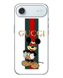 Чехол для iPhone 17 Air с картинкой «Микки Маус Gucci — полосы»