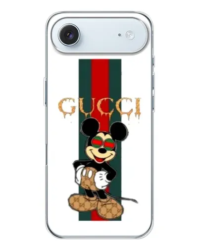 Чехол для iPhone 17 Air с картинкой «Микки Маус Gucci — полосы»