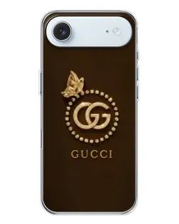 Чехол для iPhone 17 Air с картинкой «Gucci — золотая бабочка»