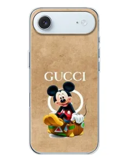 Чехол для iPhone 17 Air с картинкой «Микки Маус Gucci — крафт»