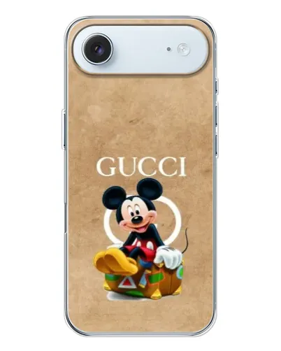 Чехол для iPhone 17 Air с картинкой «Микки Маус Gucci — крафт»