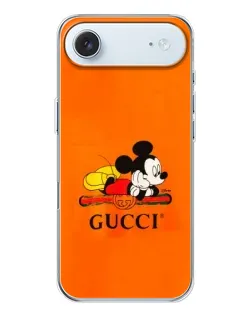 Чехол для iPhone 17 Air с картинкой «Микки Маус Gucci — оранж»