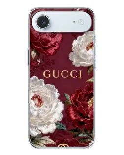 Чехол для iPhone 17 Air с картинкой «Gucci — бордовые розы»