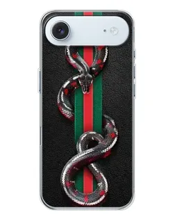 Чехол для iPhone 17 Air с картинкой «Gucci — змея на полосе»