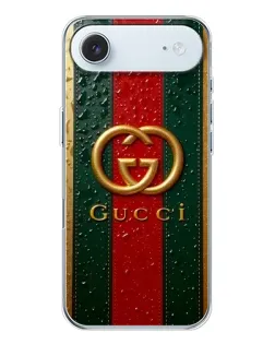 Чехол для iPhone 17 Air с картинкой «Gucci — фирменная полоса и золото»