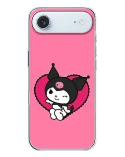 Чохол для iPhone 17 Air з картинкою «Kuromi — любов у серці»