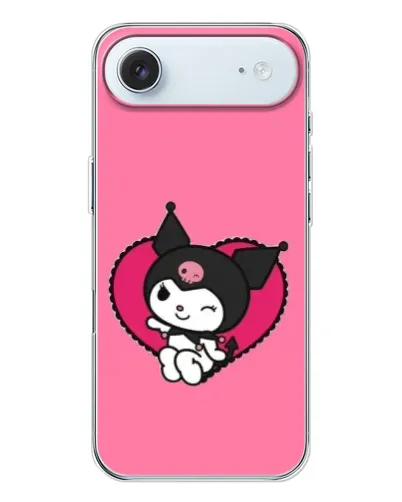Чохол для iPhone 17 Air з картинкою «Kuromi — любов у серці»