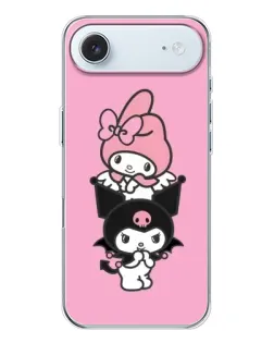 Чохол для iPhone 17 Air з картинкою «Тріо My Melody та Kuromi»