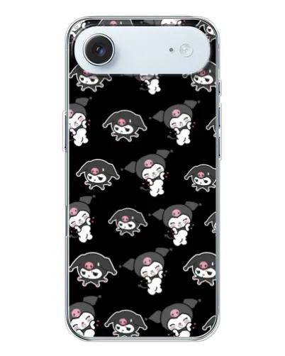 Чохол для iPhone 17 Air з картинкою «Чорний паттерн Kuromi»