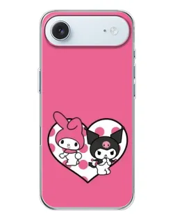 Чохол для iPhone 17 Air з картинкою «Kuromi та My Melody»