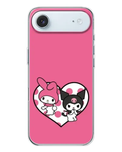 Чохол для iPhone 17 Air з картинкою «Kuromi та My Melody»