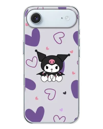 Чохол для iPhone 17 Air з картинкою «Kuromi та лавандові серця»